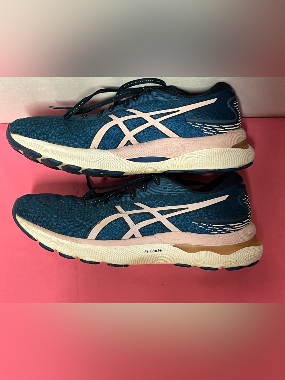 ASICS Gel Nimbus 24 Womens Size 9 Blue Running Shoes FF Blast Athletic Sneaker - Picture 11 of 13